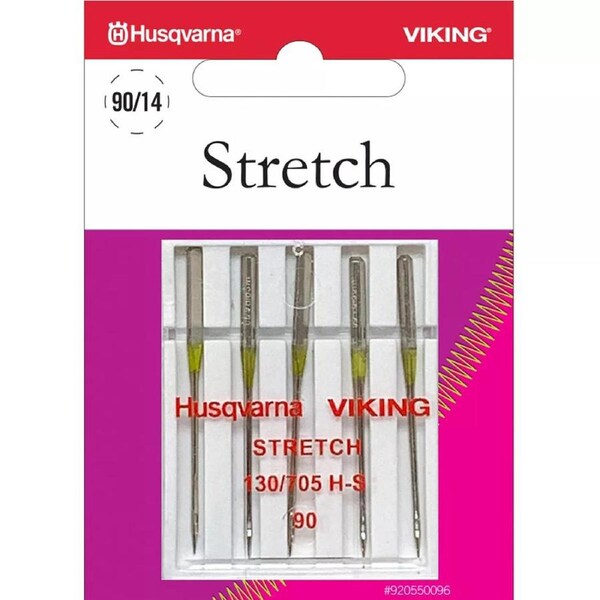 Husqvarna Viking Sewing Machine Stretch 90 Needles 5 Pack