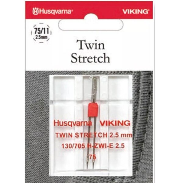 Husqvarna Viking Sewing Machine Stretch Twin 2.5mm 75 Needle