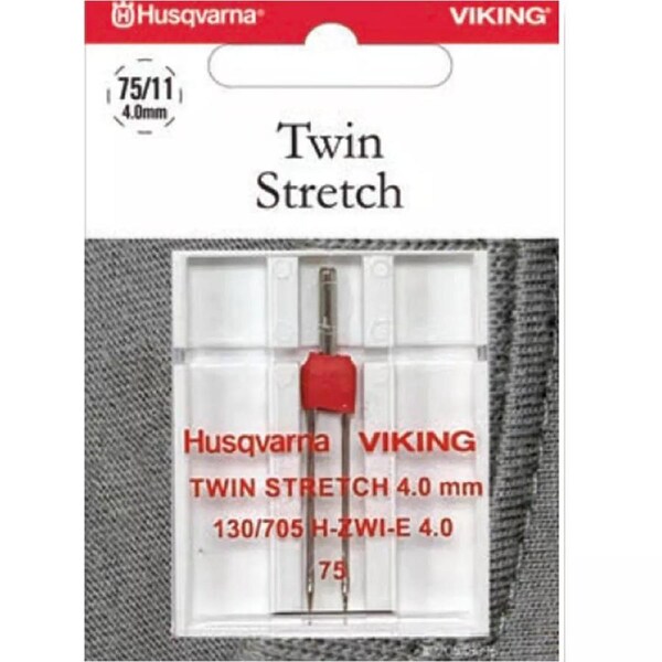 Husqvarna Viking Sewing Machine Stretch Twin 4.0mm 75 Needle