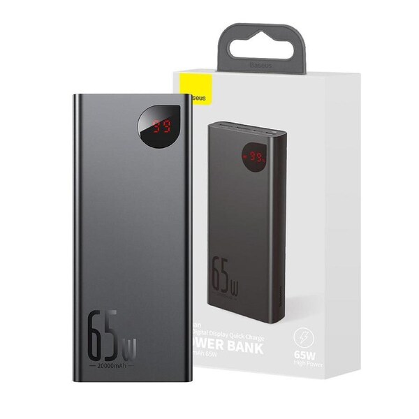 Baseus Adaman Metal Digital Display Quick Charge Power Bank 20000mAh 65W
