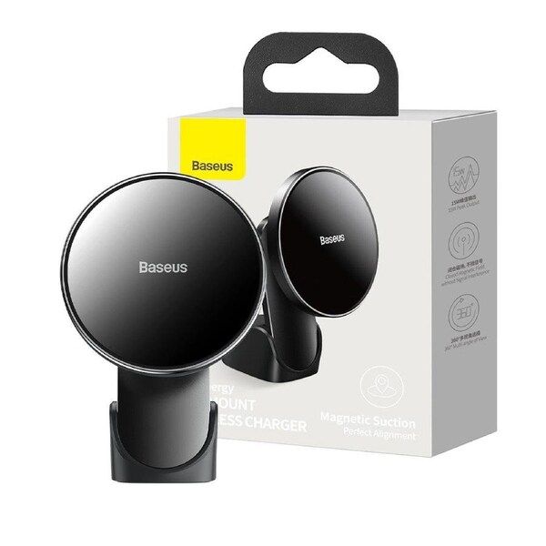 Baseus Big Energy Car Mount Wireless Charger For Dashboards and Air Outlets WXJN-01