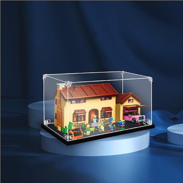 Display King - Acrylic display case with screw for LEGO(R) Simpsons house 71006