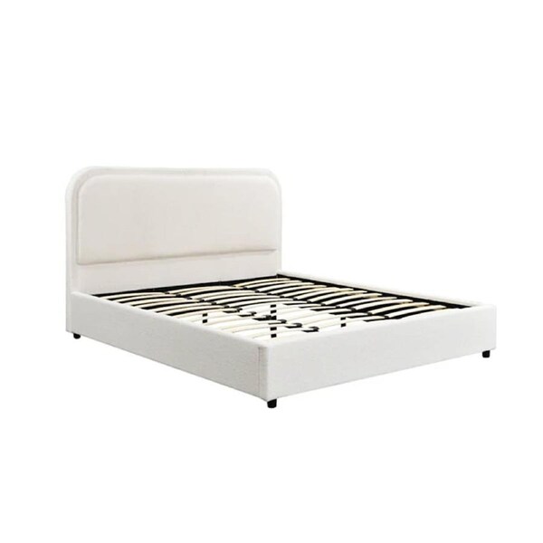 Foret Bed Frame Double Size Mattress Base Wooden Sleep Beds Platform Fabric