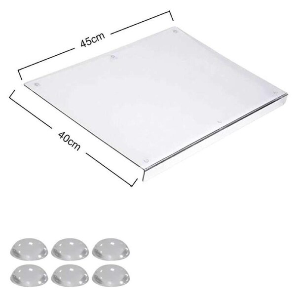 OZNALA Clear Acrylic Kitchen Cutting Board Non Slip Chopping Board Countertop Friendly