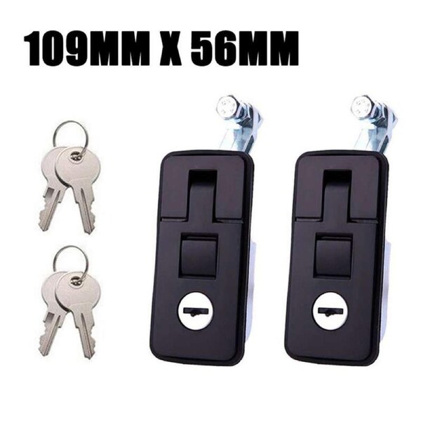 OZNALA 2pcs Large Chrome Compression Lock Push Latch Tool Box Canopy Pop Up Trailer AU