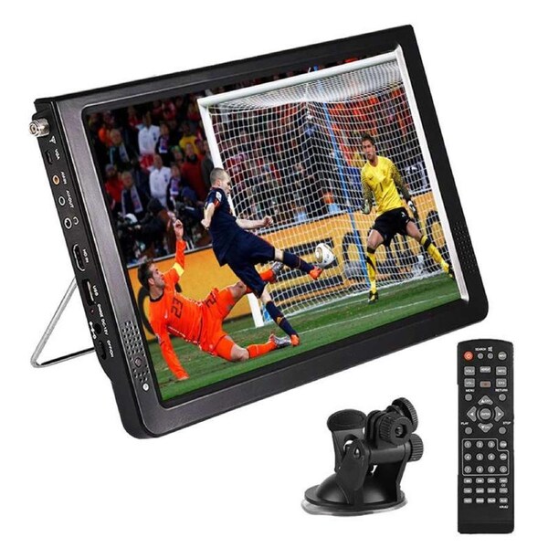 OZNALA Portable 12" Digital TV 1080P HD TFT LED DVB T2 Car USB HDMI TV Video Player Television