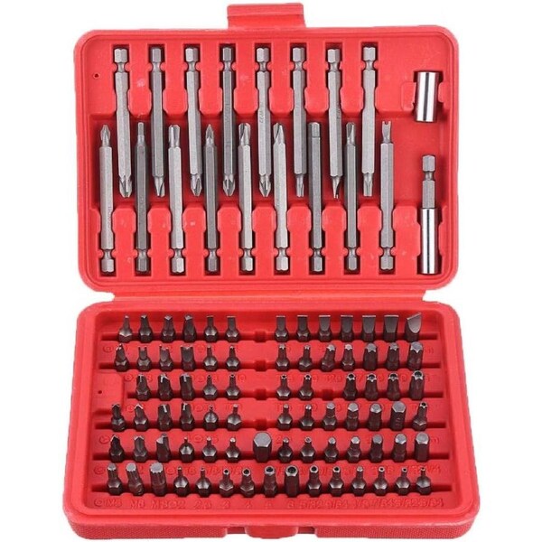 98pcs Torx Star Spline Hex Cross Slotted Screwdriver Bit Set Garage Repair Tool