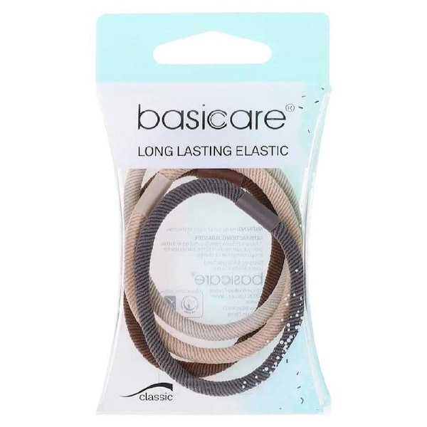 Basicare Long Lasting Elastic Hair Bands 3 Pack Durable Snag Free Hold