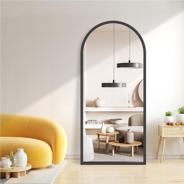 Yezi 180X80cm Floor Mirror Full Length Mirrors Arch Dressing Standing Mirror
