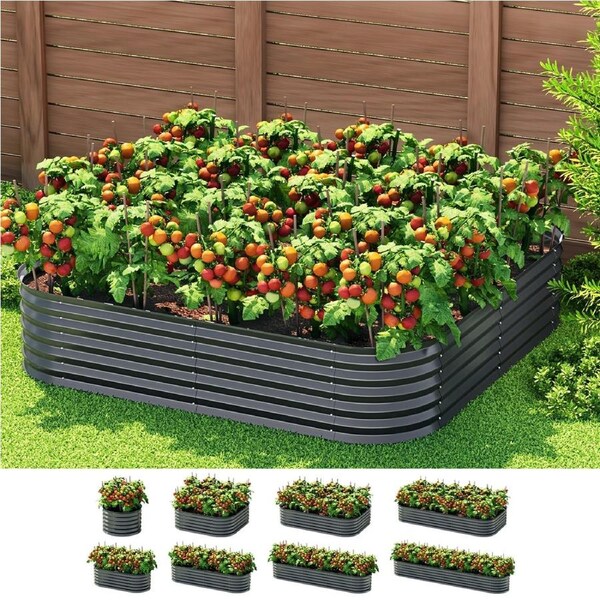 9 In 1 Green Fingers Raised Garden Bed Modular Planter Box 40CM height