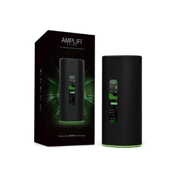 Ubiquiti Amplifi Alien Mesh Router - Wi-Fi 6 - 4x Gigabit Ethernet Ports on Router, Touch Screen Display