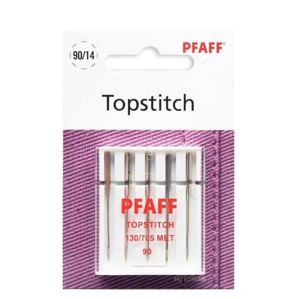 Pfaff Sewing Machine Topstich 90 Needles Pack of 5