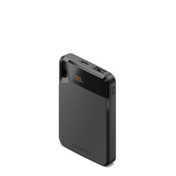 Cygnett ChargeUp Boost 5000mAh Power Bank Black Dual PortUSB-C 12W + USB-A [CY4743PBCHE]