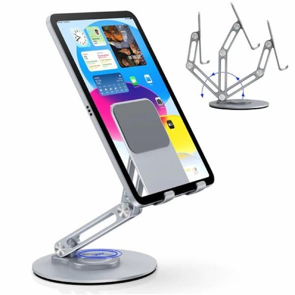 Tough On Tablet Stands 360 Rotating Foldable iPad Holder Stand