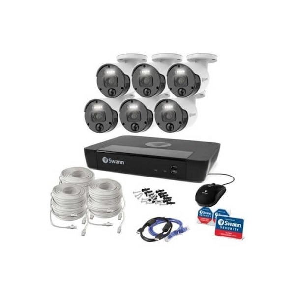 Swann Master 8 Channel Night Vision Wired Video Surveillance System 2 TB HDD