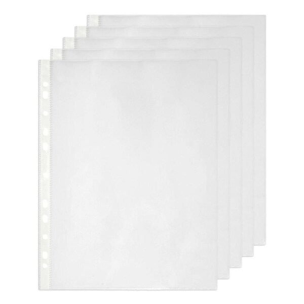 100pc Marbig Lightweight A4 Ring Binder Sheet Protectors/Filing Pocket Clear