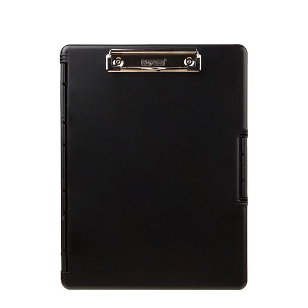 Dexas Slimcase Side Open A4 Clipboard Document/Paper Organiser Holder Black