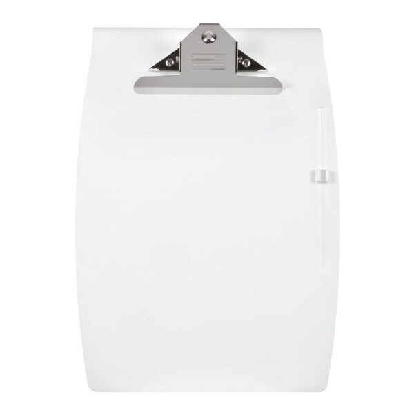 Marbig Hang It Plastic A4 File Clipboard Paper Organiser w/ Pen Holder White