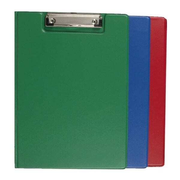 3x Marbig PP Clipfolder A4 File Organiser Folder w/Clip Document Clipboard Asst