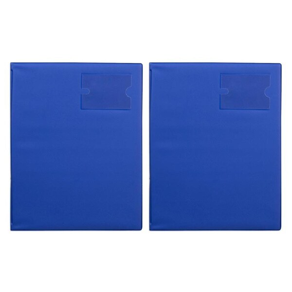 2x Marbig Pro Flexibinder A4 File Document Paper Organiser 20mm Binder Royal BLU