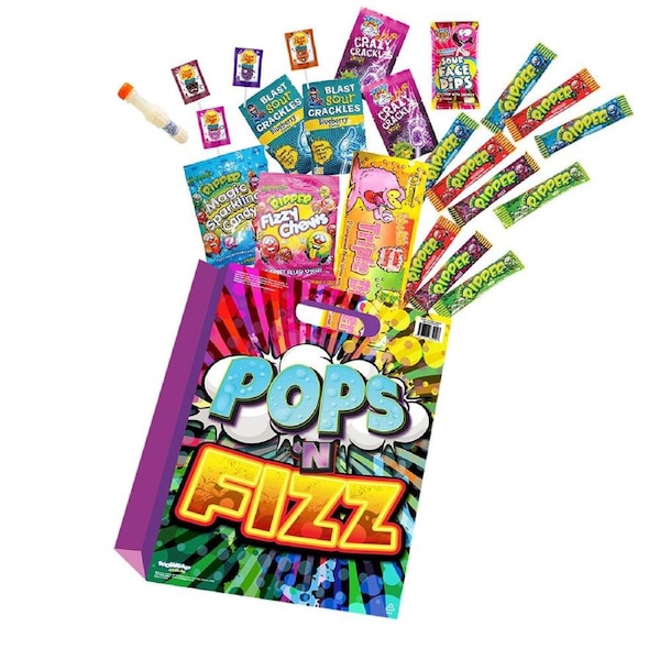 Pops & Fizz Variety/Assorted Sherbet Lolly/Confectionery Childrens Showbag