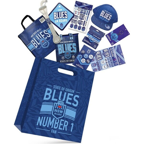NRL State of Origin NSW Blues Merchandise Rugby Fan/Supporter Sports Showbag
