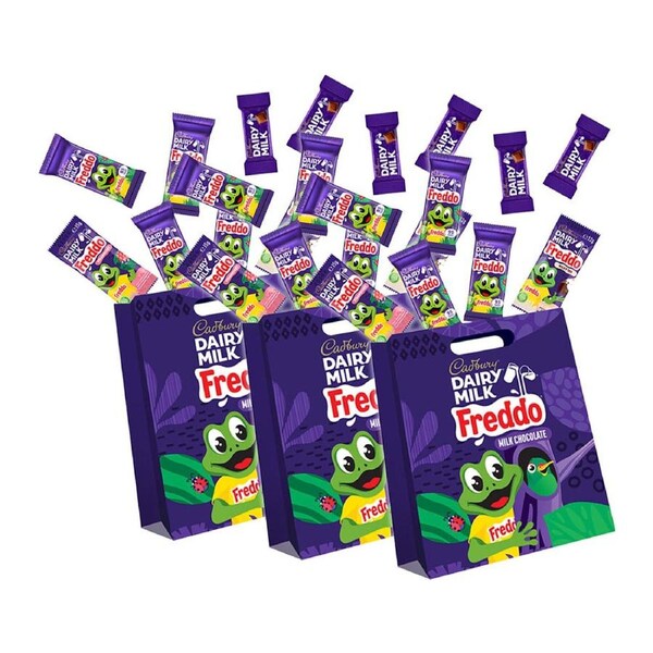 3PK Cadbury Dairy Milk Freddo Frog Variety/Assorted Milk Chocolate Showbag