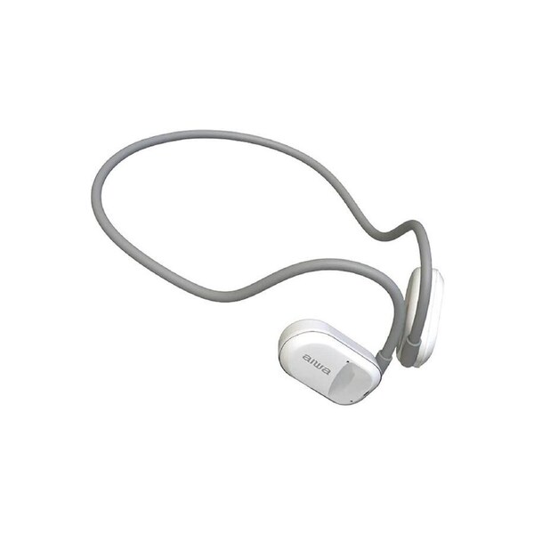 AIWA Open-Ear Sports Bluetooth Wireless Headphones w/Microphone - White
