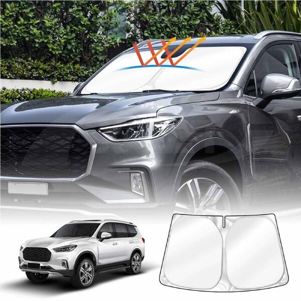 WindScreen Sun Shade for LDV D90 2017-2024 Blocks UV Rays Foldable Custom Wind Screen Sun Visor Protector