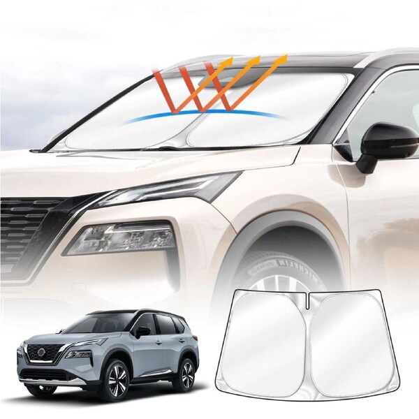 WindScreen Sun Shade for Nissan X-trail Xtrail T33 2022-Onwards Blocks UV Rays Foldable Custom Wind Screen Sun Visor Protector