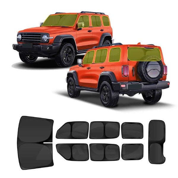 GWM Tank 300 2023-Onwards Window Sunshade Block Cover Side Rear Windshield Sun Shades Parking/Camping Privacy Protection