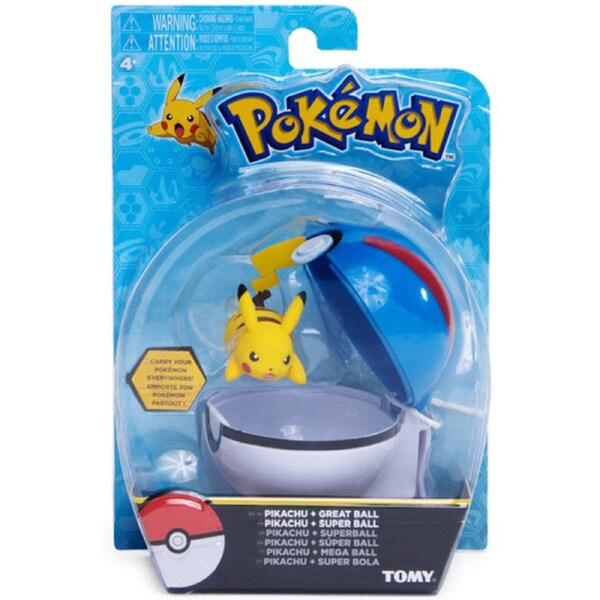 TOMY Pokemon Pikachu + Great Ball