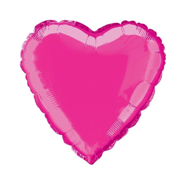Heart Foil Balloon - Hot Pink