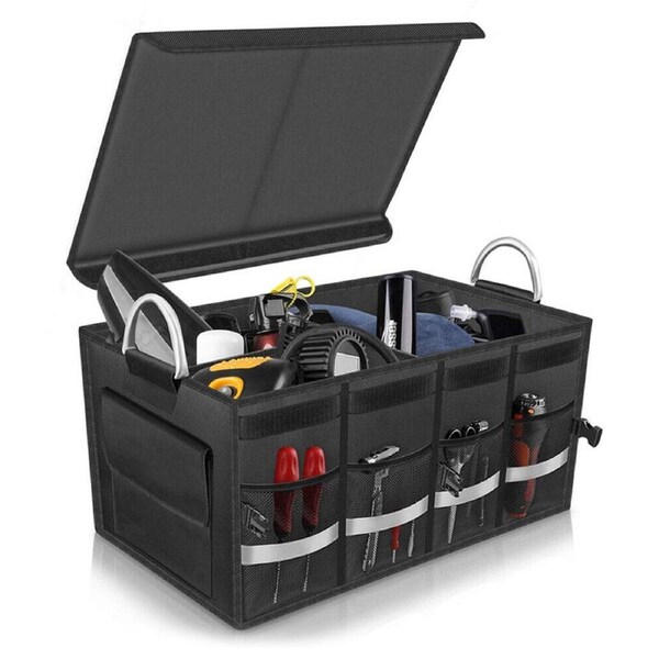 Car Organiser Boot Partition Collapsible Storage Trunk Bag Multipurpose Pocket