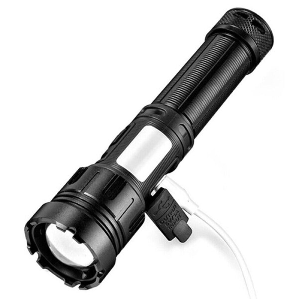 Long Throw Spotlights LED Torch Flashlight Rechargeable - 1200m