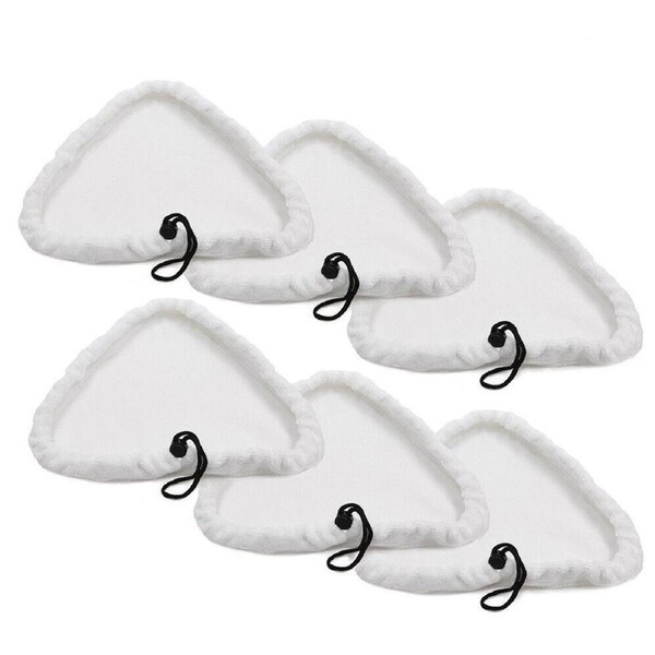 Replacement For Steam Mop Cloth Cover Microfiber Washable Floor Cleaning Pads - 6x