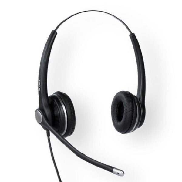 SNOM A100D Wideband Binaural Headset For Snom-D3xx/D7xx/7xx, 300 Frlexible [SNOM-A100D]