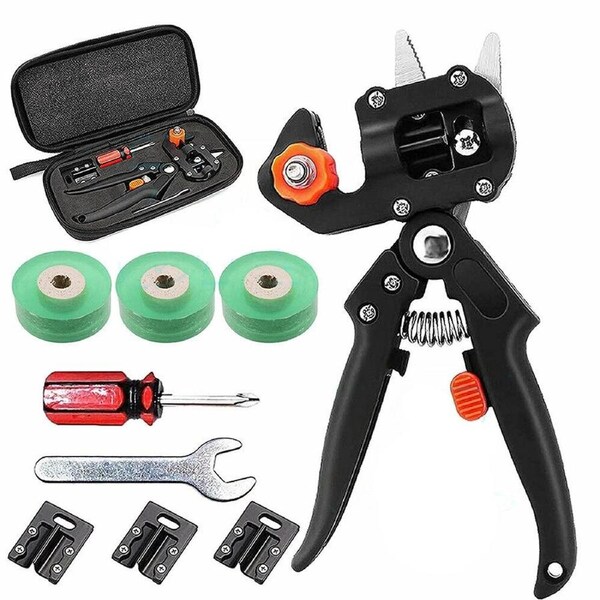 Garden Grafting Fruit Tree Pro Pruning Shears Scissor Cutting Tools Tape Kit