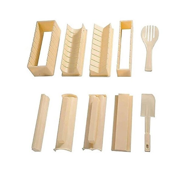 DIY Sushi Maker Making Kit Rice Roller Mold Set Beginners Homemade Kitchen