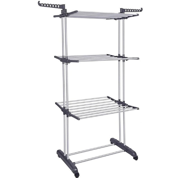 Portable Heavy Duty Clothes Airer Laundry Dryer Hanger Horse Folding Stand Rack