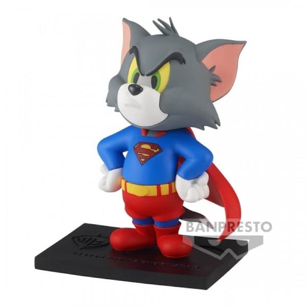 Tom And Jerry Figure Collection Tom As Superman Warner Bros 100th Anniversary Version Figure