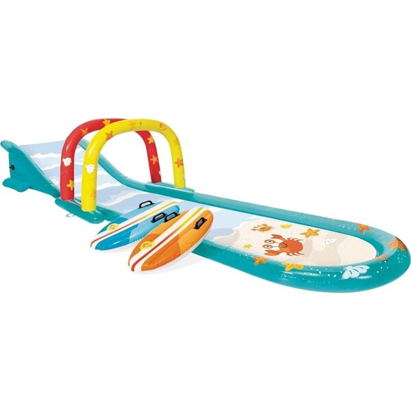 Intex Surfing Kids/Childrens Inflatable Sprinkler Fun Slide w/ Surf Riders