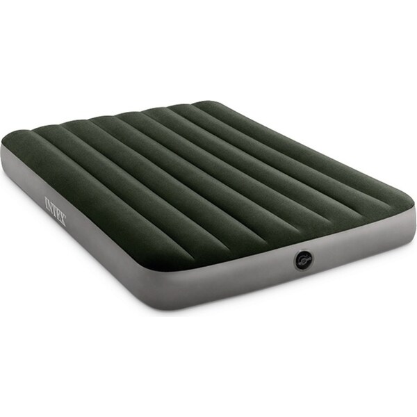Intex Full Dura-Beam Double Prestige Downy Inflatable Airbed Grey 137x191x25cm
