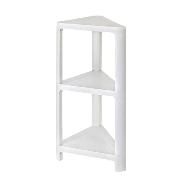 Vigar Klar Home Triangular 3 Tier/Shelves Storage Organisation Unit Grey