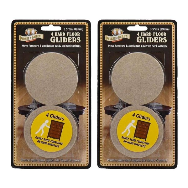 8pc Parker & Bailey Heavy Furniture/Appliance Hard Floor Protection Gliders