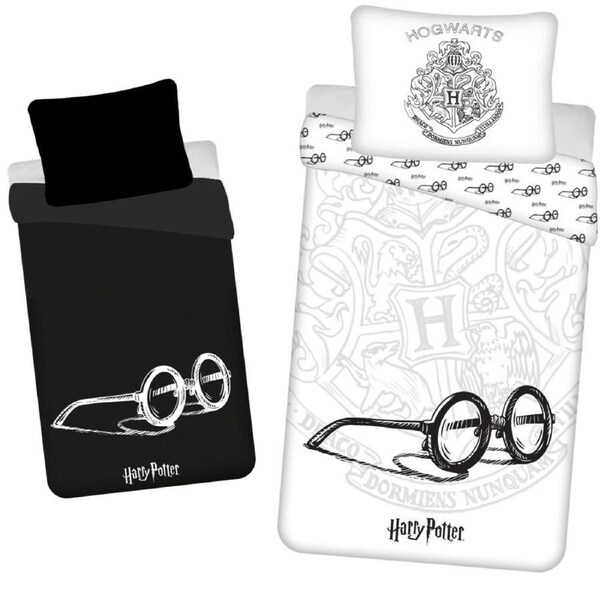 Harry Potter Glow in the Dark Glasses Single Bed Quilt Cover Set