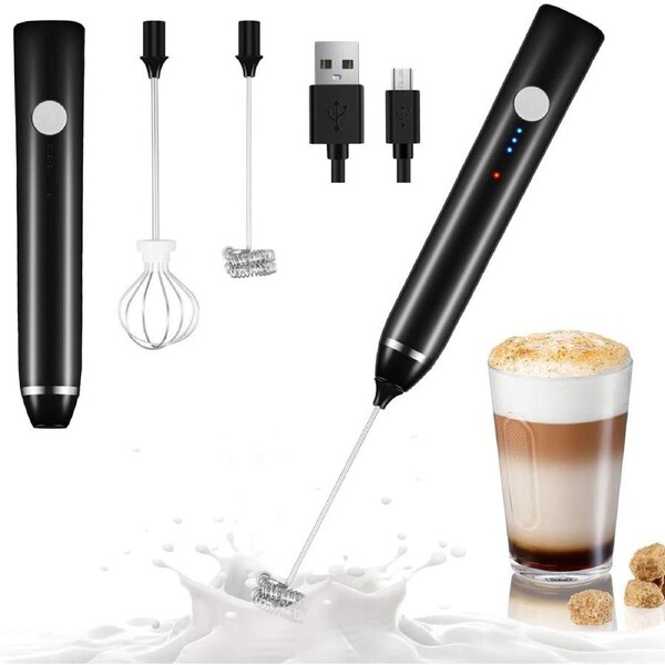 Electric Milk Frother for Bulletproof Coffee - USB Rechargeable