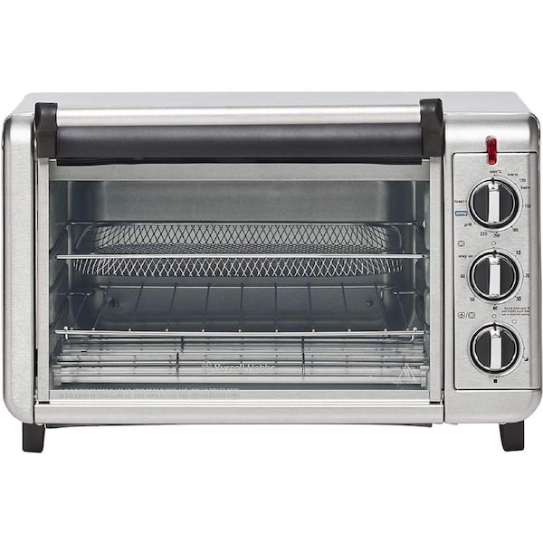 Air Fryer and Oven Combo: 1500W, 20L Capacity, 5 Functions, Silver