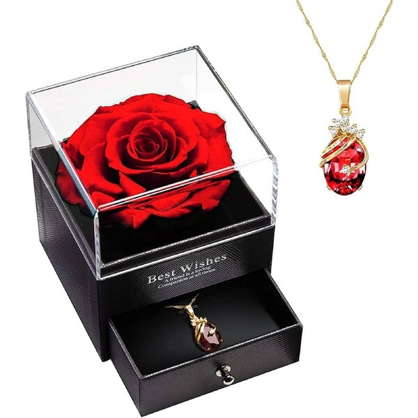 Women's Eternal Rose Necklace