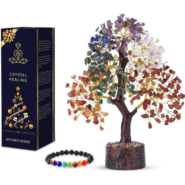 Chakra Crystal Tree for Home Decor and Protection